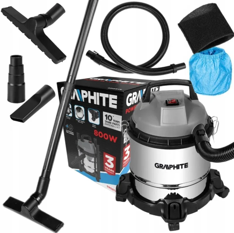 Aspiradora de 800 w y 12 l