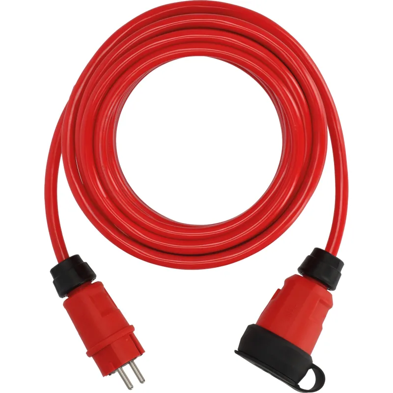 Cable alargador de alimentación brennenstuhl 9162100210, 16 a, negro, rojo, h07bq-f 3g 2,5 (9162100210)