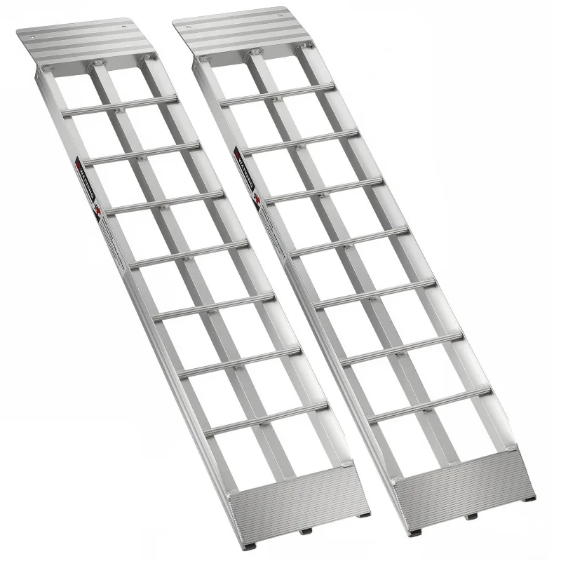 Juego de 2 rampas de aluminio 92x20cm, capacidad máxima de 680 kg/par
