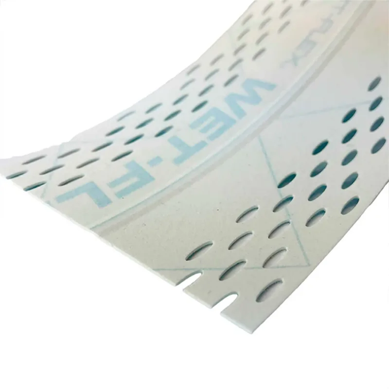 Perfil de esquina flexible wet flex 100, papel gris, 8 rollos x 30,5 m, alta protección de cantos para pladur, fácil montaje - strait-flex