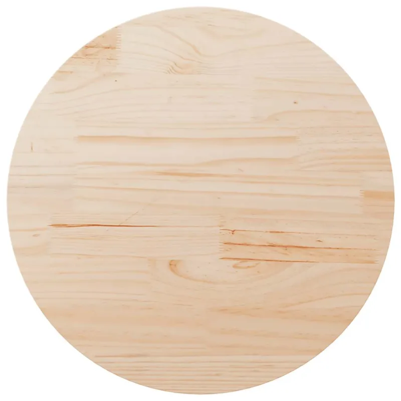 Superficie de mesa madera maciza de pino ø90x2,5 cm