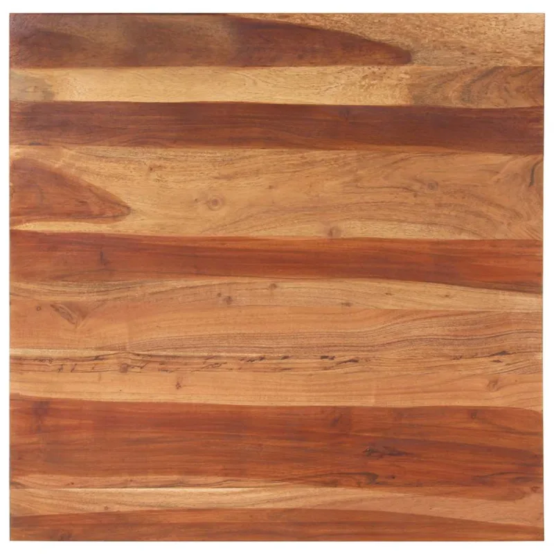 Tablero de mesa madera maciza de acacia 25-27 mm 80x80 cm