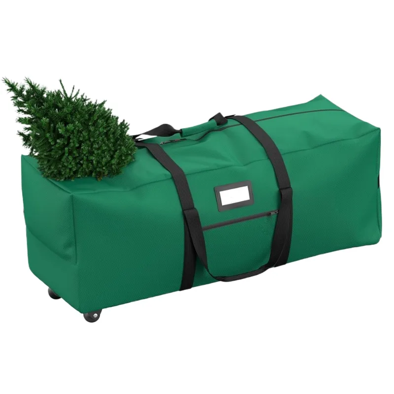 Bolsas para árboles de navidad,cajas de almacenamiento impermeables y resistentes al polvo,bolsas de viaje con ruedas,ideales para exteriores