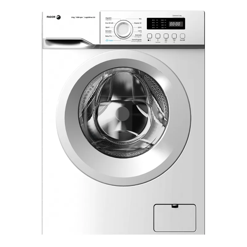 Fagor - Lavadora Fagor 8 kg/1.200 rpm, Motor Inverter - 3FE-8712.