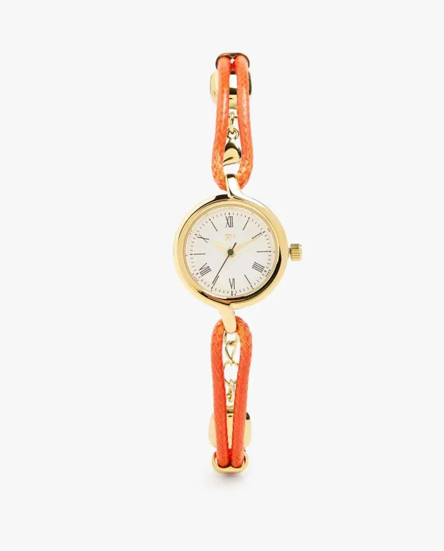 Parfois - Reloj de mujer Parfois redondo con correa de cuerda.