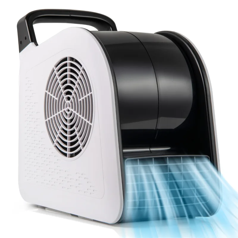Costway Ventilador Soplador de Alta Velocidad Movedor de Aire con 3 Velocidades y Cabezal Pivotante 185° para Secar Enfriar Ventilar 130W 552 m³/h