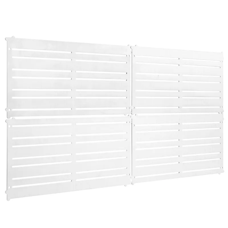 Costway Juego de 4 PCS Soportes Magnéticos para Herramientas con 32 Fuertes Tiras Magnéticas Paneles Magnéticos para Trabajo Garaje Tienda Plata