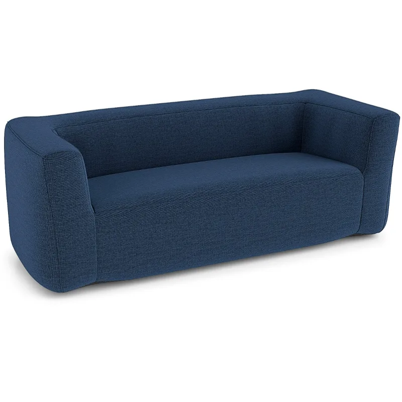 Costway Sofá Hinchable Doble Sofá Hinchable Portátil con Funda Desmontable Reposabrazos Anchos y Asiento Espacioso Tumbona Hinchable Azul