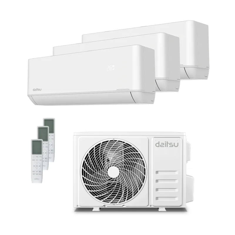 Daitsu - Aire acondicionado Multisplit 3x1 Daitsu con 2.150 frig/h + 2.150 frig/h + 3.010 frig/h - DSM912KDT4 UE21.