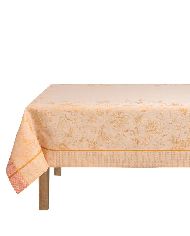 Le Jacquard FranÇais - Mantel de lino jaquard motivos florales.