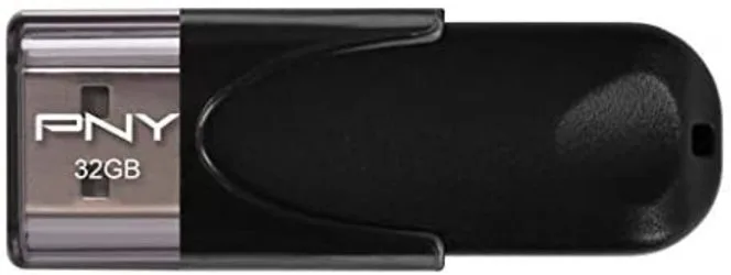 PNY FD32GATT4-EF - Memoria USB 2.0 de 32 GB (25 MB/s), Color Negro