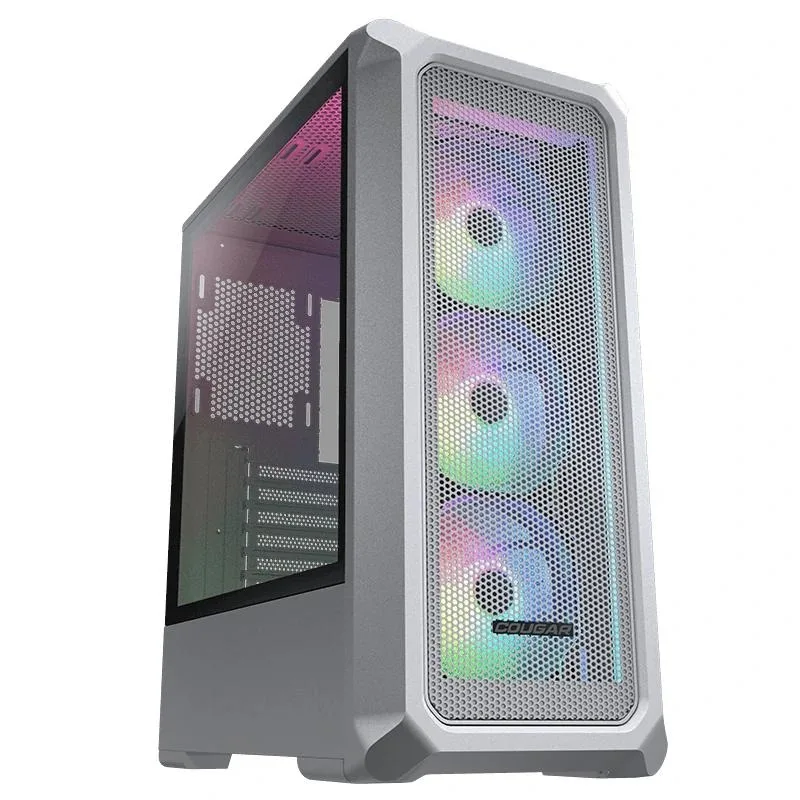 Cougar - Caja Mediana de Torre ATX Archon 2 RGB con Paneles acristalados, Color Blanco