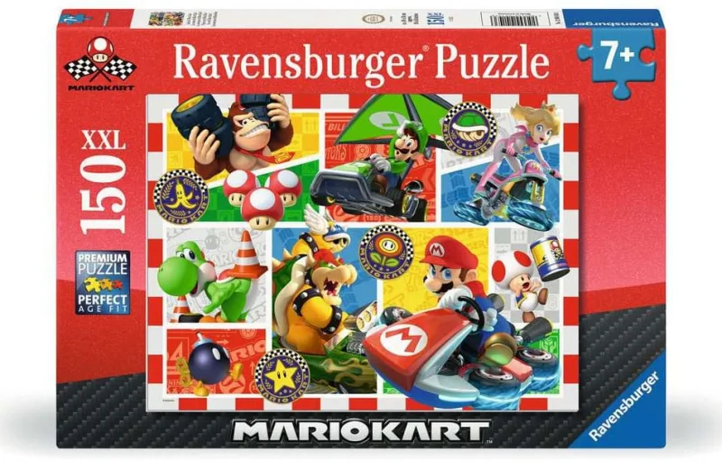 Ravensburger - Super Mario Puzzle 150 Piezas XXL | Puzzle 7 Años O Más | Regalo Niño 7 Años O Más De 150 Piezas | Rompecabezas Niños De 49x36 Cm | Ravensburger Puzzles