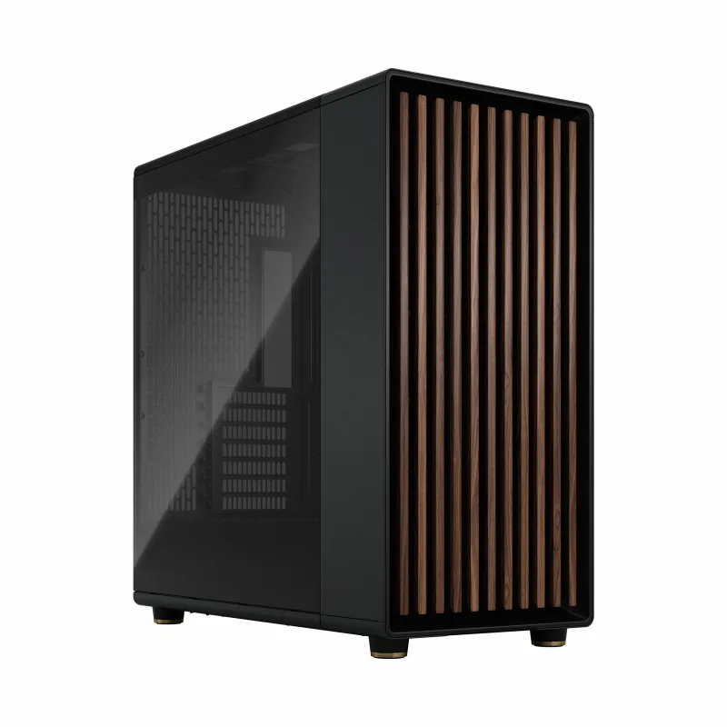 Fractal Design North XL Charcoal Black TG- Incluye Tres Ventiladores Aspect PWM de 140 mm - Puerto USB Tipo C - Torre Completa EATX con Flujo de Aire para gabinete de PC para Juegos