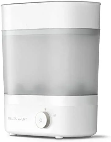 Philips Avent esterilizador y secador de biberones de alta calidad, elimina el 99,9% de las bacterias, sin productos químicos, capacidad para 6 biberones/tetinas/accesorios, modelo SCF293/00