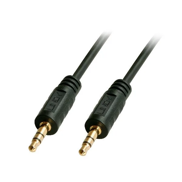 Lindy 35642 2m 3.5mm 3.5mm Negro cable de audio - Cables de audio (3.5mm, Macho, 3.5mm, Macho, 2 m, Negro)