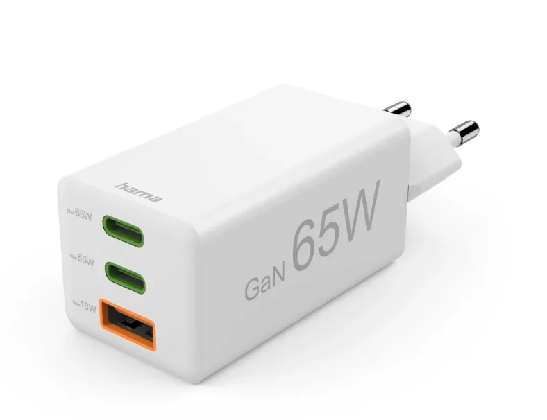 Hama 00201996 cargador de dispositivo móvil Smartphone Blanco Corriente alterna Carga rápida Interior, Exterior