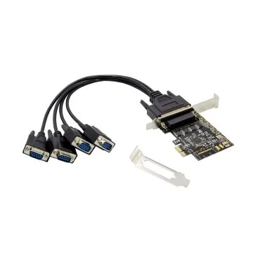 Controladora pcie conceptronic 4 puertos serie compatible low profile