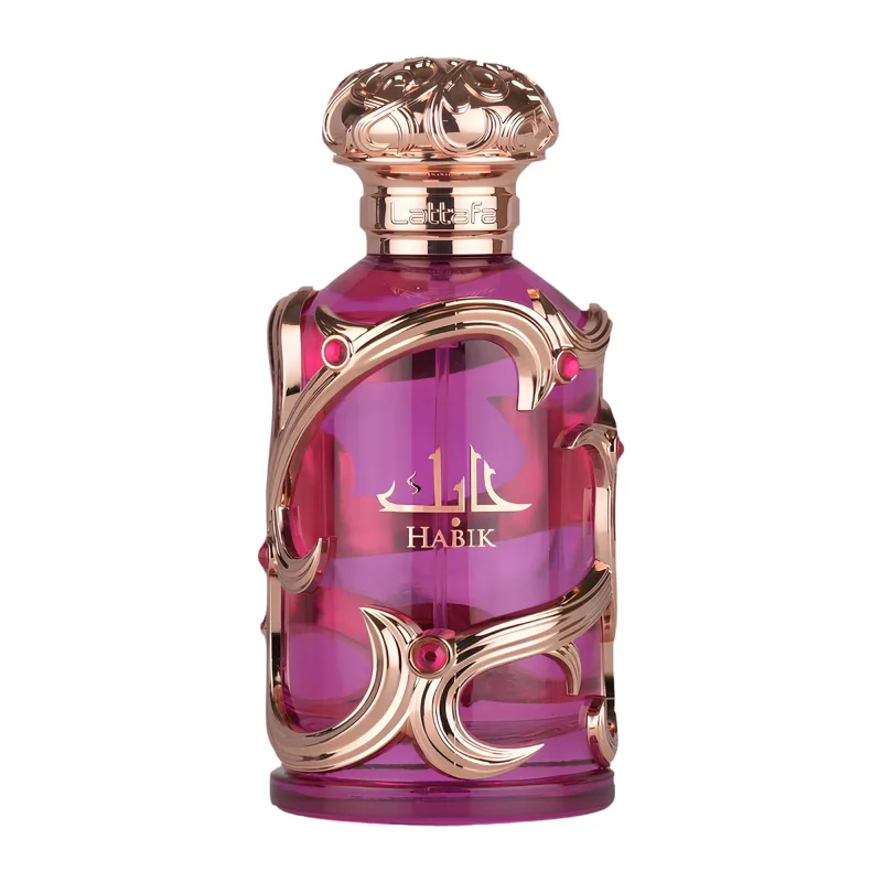 Lattafa Habik - Floral, afrutado, fresco, almizclado, Eau de Parfum, Spray, Fragancia duradera para mujer, 100 ml