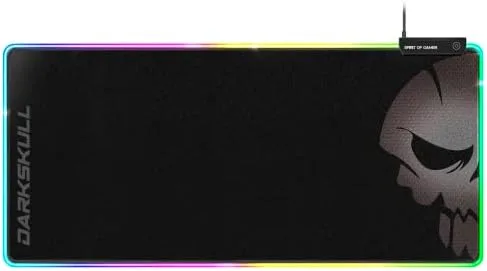 Grande Alfombrilla Ratón Gaming XXXL RGB (900x400 mm) + Hub de 4 puertos USB incluido | 12 modos de retroiluminación | Base antideslizante de goma | Tapete Juegos Luminosa Ergonómica para PC