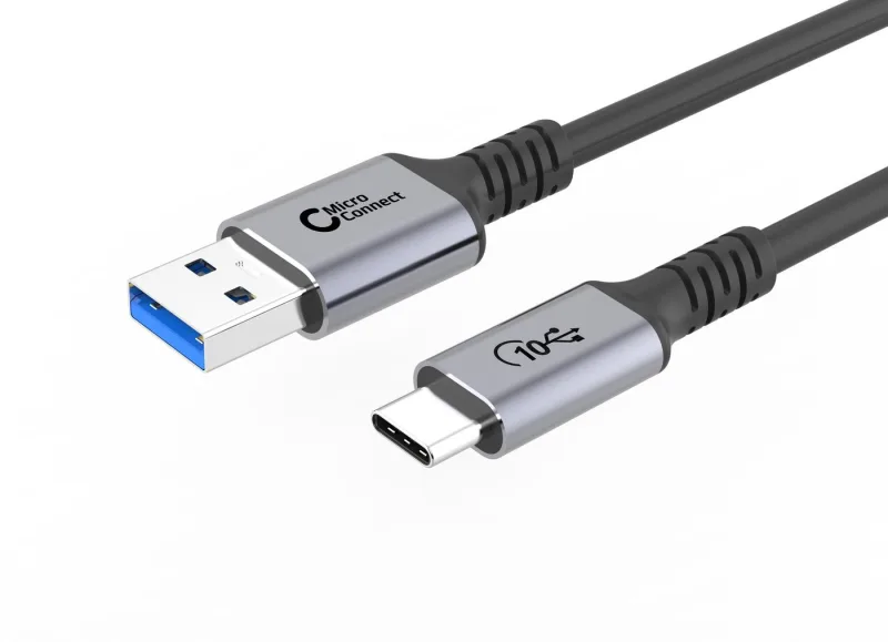 Microconnect USB3.2AC1 cable USB 1 m USB 3.2 Gen 2 (3.1 Gen 2) USB C USB A Negro