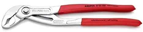 Knipex Cobra® Tenaza para bombas de agua cromado, recubiertos de plástico antideslizante 300 mm 87 03 300