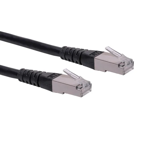 ROLINE Cable de conexión S/FTP-(PiMF-) cat. 6, negro, 2m