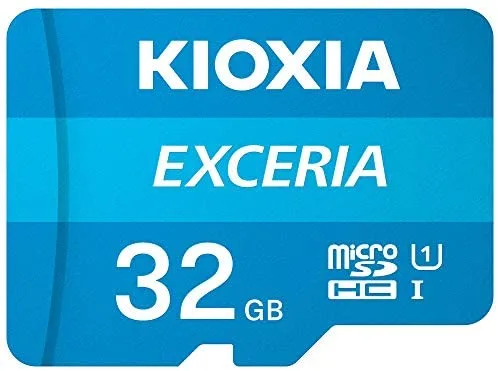 MicroSDHC EXCERIA - Grabación de vídeo de alta velocidad UHS-I CLASS10 KIOXIA Full HD, 32 GB, con adaptador SD dedicado