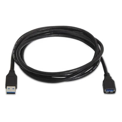 Nanocable Cable USB 3.0, Tipo A/M-A/H, Negro, 3.0 M