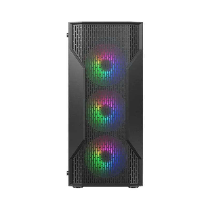 COUGAR MX110 RGB - Mini-ITX, Micro-ATX y ATX - 3 ventiladores preinstalados de 120 mm - Compatible con GPU de 305 mm - Radiador AIO de 240 mm - Hasta 6 ventiladores (negro)