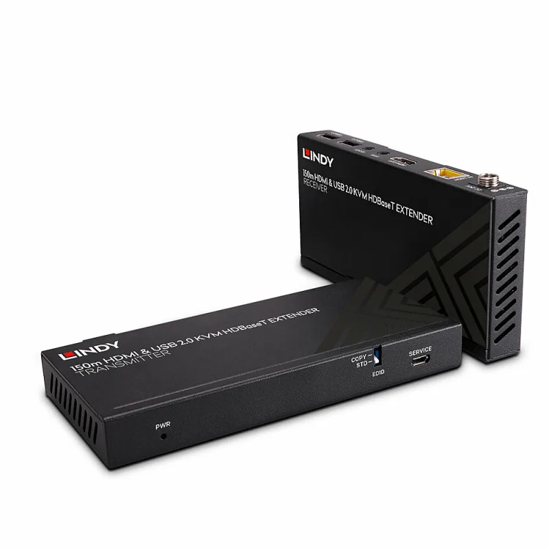 LINDY 13938 Cat.6 HDBaseT KVM Extensor, HDMI 4K60, USB 2.0 e IR, 450 m