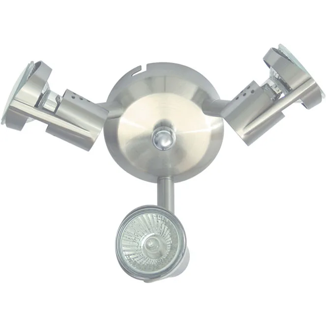 Plafón daniel 3xgu10 al.13xd.18cm niquel