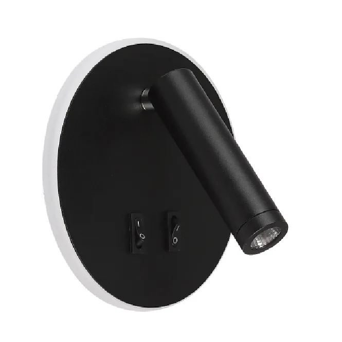 Aplique mondrian 11w led 657lm 4000k l.14xan.6,8xal.14cm negro