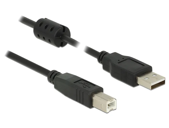 DeLOCK 84896 cable USB USB 2.0 1,5 m USB A USB B Negro