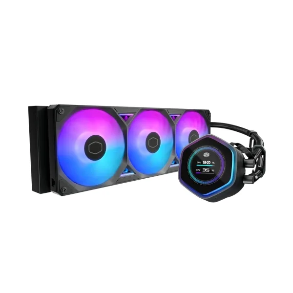Cooler Master MasterLiquid Atmos II 360 LCD Black Procesador Kit de refrigeración líquida 12 cm Negro 1 pieza(s)