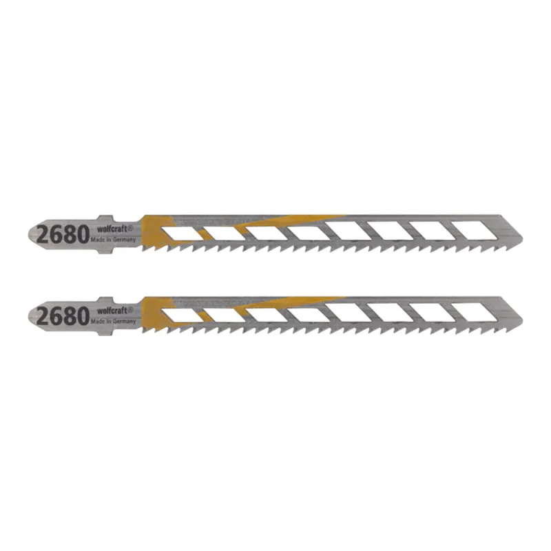 Hoja de sierra de calar hcs 100 mm, vástago t madera corte fino 2 uds