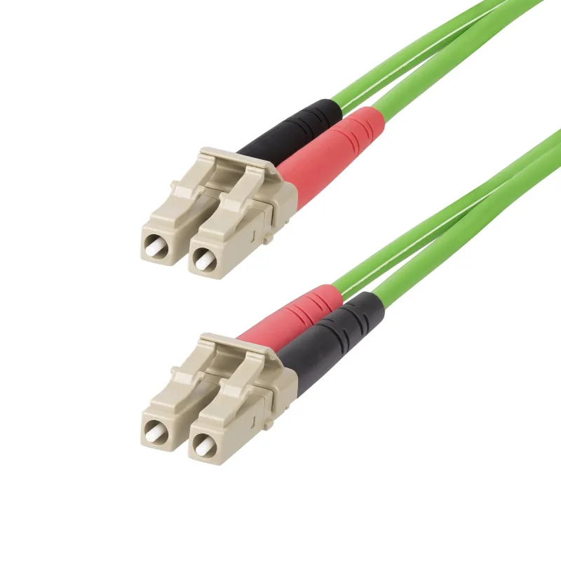 StarTech.com Cable de Fibra Óptica LC a LC (UPC) OM5 Multimodo 15m - Dúplex 50/125µm LOMMF Tipo Cremallera VCSEL 40G/100G - No Sensible a los Dobleces - Low Insertion Loss - LSZH