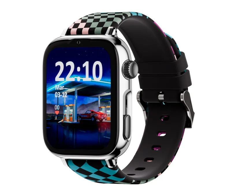 SAVEFAMILY Savewatch Plus 2 Plata con Correa De Silicona Loop - Smartwatch 4g para Niños